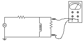 circuit showing voltage meter