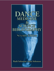 Dance Medicine Book Cover, 7he Edition