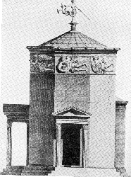 (drawing of the Tower of Winds, Athens)